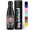 Proworks Trinkflasche aus Edelstahl | 24 Stunden kalt und 12 Stunden heiß – Vakuum-Wasserflasche – Isolierflasche für Sport, Laufen, Radfahren, Yoga und Camping – 500ml – Farbspritzer – Panda