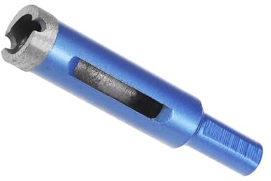 CoCud Diamond Core Drill Bit, 18mm Dia Round Shank, Tiles Stones Marble Concrete Dry/Wet Hole Saws Blue - (Applications: for M10 Angle Grinder), 1-Piece