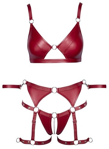 Cottelli Bondage Bh-Set, Rot, M