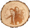 Personalisierte Baumscheibe mit Fotogravur | Geschenkidee zum Hochzeitstag für ihn und sie | Fotogeschenk aus Holz | Hochzeitsgeschenk Holzscheibe mit Bild | Geschenk zum Jahrestag | Mittel (18-20cm)