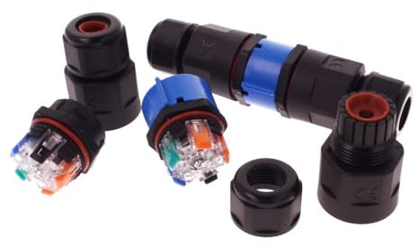 A2ZWORLD 2 Connettore Veloce IP68 Forma I, Manicotto di Collegamento, Cavo Sotterraneo Area Esterna (5P - 112x30mm)