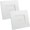 rhinocables Single Gang White Brush Plate Faceplate for Wall-Mounted Installation Tidy Cable Pass Through Insert for Wires and Cable Access (2, White)