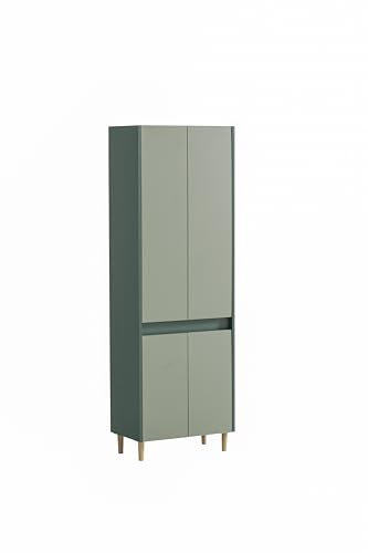 Schildmeyer Lovis Hochschrank 701935, Waldgrün / Pistazie, 56,9 x 33 x 170 cm