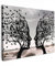 MuchoWow© Leinwand 70x50 cm Deko Schlafzimmer Aesthetic Leinwandbilder Wohnzimmer Gemälde Foto Geschenk Living Room Decoration Strand - Meer - Menschen - Baum - Modern - Kunst - Lebensbaum