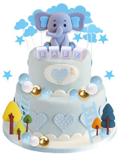 Elephant Baby Shower Cake Toppers