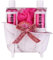 Accentra - COSY MOMENTS Bade- & Duschset in pink - Geschenk Set zur Entspannung für Frauen zum Geburtstag oder Weihnachten - 4-Teiliges Wellness Geschenk- & Pflegeset mit Mini Deko-Badewanne