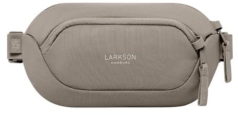 Larkson Sling Bag Herren & Damen Grau - Helge - Anti Diebstahl Umhängetasche mit RFID Blocker - Crossbody Bag Bauchtasche für Alltag & Reisen - Mesh Polsterung - Wasserabweisend