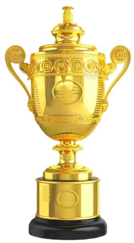 MIAOWR Mini UK Herren Tennis Open Trophäe, Höhe: 16 cm, Mehrschicht-Galvanisierungsverfahren, Klare Details, Champion Sammlerstücke, Tischdekoration Für Zuhause