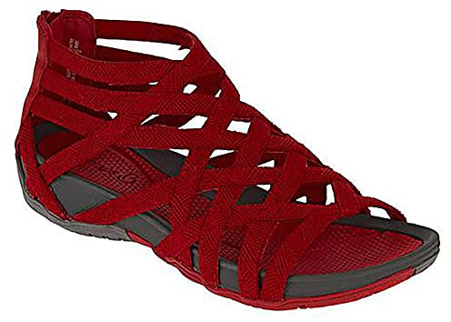 RLEHJN Sandale D'Été Romaines Pour Femme Spartiates Plage Sandales Chaussures De Bout Ouvert Bande Croisée Sandals Femmes Chaussure Nu-Pieds De Décontracté Plage Ventes Flash Du Jour