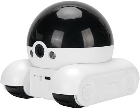 XUMIUZIY Robot Camera for Home Security, WiFi Indoor Pet Camera with Phone App, Motion Detection & 2-Way Talk, 1080P Full HD, Dual-Lens Moving Robot for Dog and Cat (64G 200W)