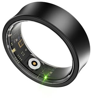 Ultra Light Smart Ring for Women Men -2.5g Fitness Tracker Ring with Heart Rate Monitor, Blood Oxygen, Sleep Tracker, 10ATM Waterproof, Step tracker, 7 Day Battery Life ,iOS/Android Compatible