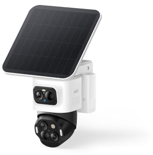 eufy Security eufyCam S4 Bullet-PTZ, Telecamera Wi-Fi Esterno FV Wireless | 4K UHD, Triplo Obiettivo, Panorama 360° Pan & Tilt, Zoom ×8, Visione Notturna a Colori, Compatibile HomeBase S380.