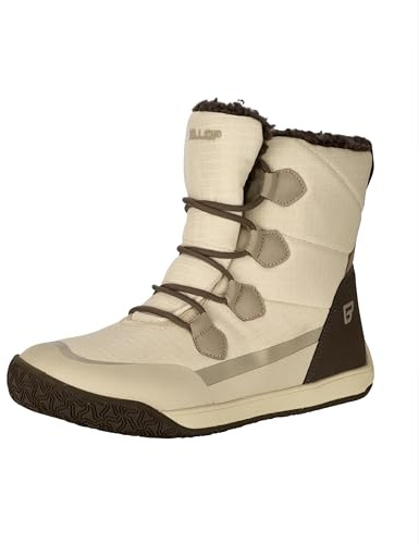 BALLOP Nordun Barfußschuhe Herren & Damen beige – Robuste, wasserdichte Outdoor-Schuhe mit Fleece-Innenfutter für ein natürliches Laufgefühl, auch als Wanderschuhe geeignet