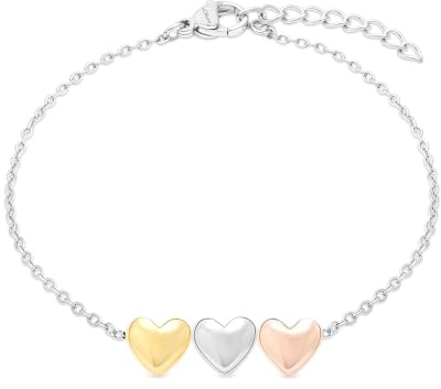 s.Oliver Bracelet - Elegantes Armband aus poliertem Edelstahl - silber - Ankerkette verstellbar bis 18 cm - wasserfest & hautfreundlich