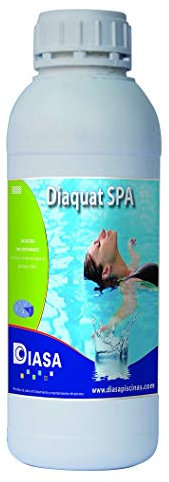 DIAQUAT SPA: Algicida no espumante Especial para SPA y Piscinas. Acción rápida. Botella 1 Lt.