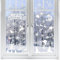 VEYLIN Lot de 104 flocons de neige statiques autocollants en PVC pour fenêtre de Noël