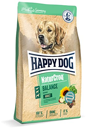 Happy Dog 60522 – NaturCroq Balance – Trockenfutter mit heimischen Kräutern für ausgewachsene Hunde – 4 kg Inhalt