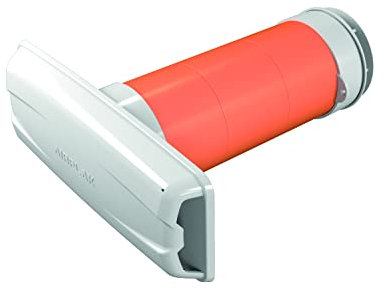 Eterno Ivica KIT TUBO PIUMA 80 ESPULSIONE mm 480 Silenziatore per l'isolamento Acustico di Fori di aerazione e Ventilazione, Bianco e Arancione