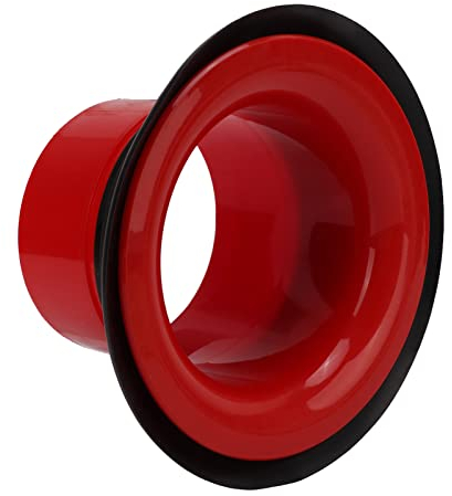 Drum Enhancer Bass Drum Percussion Enhancer ABS Gummi Bass Drums Kick Boost Zubehör Leistungsstarkes Bassteil mit Öffnungsschutzaufkleber(rot)