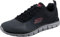 Skechers Herren Track Ripkent Sneaker, Black Mesh Charcoal Trim, 47.5 EU