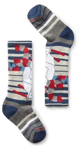 Smartwool Ski Light Cushion OTC Calzini per bambini Alpine Blue 33-36