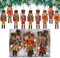 Jodsen Christmas Nutcracker Decorations,9Pcs Wooden Nutcracker Tree Decorations Mini Nutcracker Soldier Hanging Pendants Ornaments Xmas Puppet King Figurines Decor for Christmas Festival(Vintage)