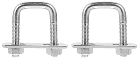 CIYODO 2pcs U-Shaped Bolts Clamps for Right Angle Applications Resistant Hardware High Hardness for Outdoor Use