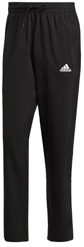 adidas Herren Aeroready Essentials Stanford Open Hem Embroidered Small Logo Pants, Black, L Tall