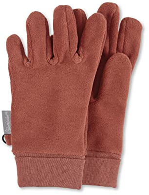Sterntaler Unisex Kinder Fingerhandschuhe aus Microfleece, mit Elastischem Bündchen, Braun, 3