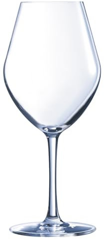COUZON - Verre à vin - Lot de 6 - Lys - Krysta, Contenance 35 cl, Dimensions : H19.5 cm x Diamètre 5.2 cm - Transparent
