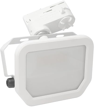 Xenterio LED Flutlichtstrahler für 3-Phasen Stromschiene, Alu, 20W, 6500K (kaltweiß), 2400lm, 100°, 55000h, weiss