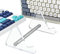JOLINTAL 1-stöckiger Acryl-Displayständer für Tastaturen – Buntes transparentes Design zur Keyboard-Präsentation