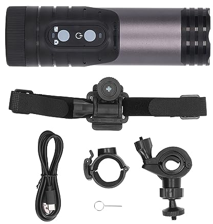 Motorrad-Helmkamera, Fahrrad-Videokamera, 1080p, Sport-Action-Kamera, 120°-Weitwinkel-Camcorder, Wasserdicht, mit Halterung, WiFi-Sport-Camcorder (Dunkelgrau)