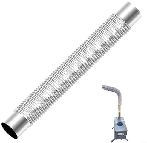 Oniissy Tuyau de poêle flexible en acier inoxydable pour poêle à bois, tuyau de poêle de camping pour poêle à bois