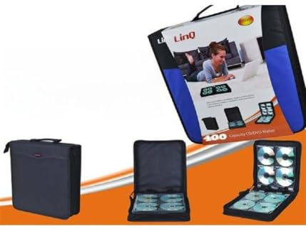 OISE ART STORE Trade Shop - Borsa Raccoglitore Porta CD Dvd con Maniglia Valigetta Trasporto 400 Posti Cd400p