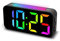 Topski Reloj despertador fuerte para dormitorios con sueño pesado, reloj digital enchufable con luz nocturna, pantalla grande, alarma doble, repetición, regulable para niños, adolescentes, niños y