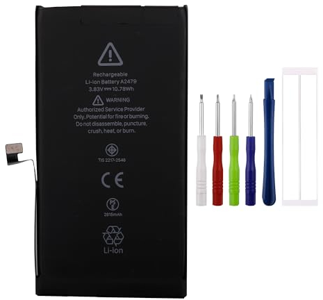 Swark 2815mAh Ersatz Akku A2479 Kompatibel mit iPhone 12/iPhone 12 Pro Ersetzt A2431 with Tools