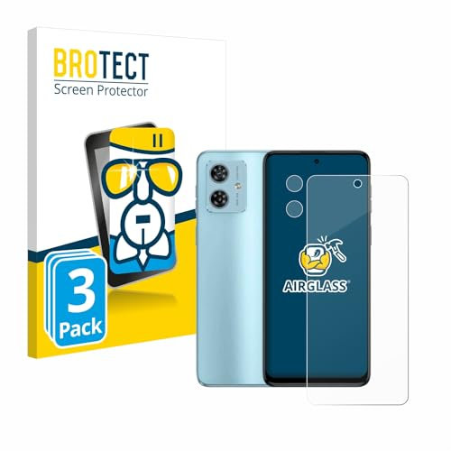 BROTECT 3 Stück Schutzglas für Motorola Moto G54 (Display+Kamera) Schutzfolie Panzer Folie Glas Displayschutz Made in Germany [ 9H, Anti-Fingerprint]
