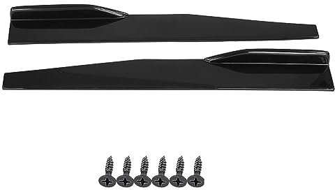 Minigonne Laterali per Auto, Ali Ad Aletta, Coppia di Coperture per Minigonne Laterali Universali per Auto, Divisori a Bilanciere, Ali Ad Aletta, Labbro Divisore per Paraurti Anteriore(Lungo)