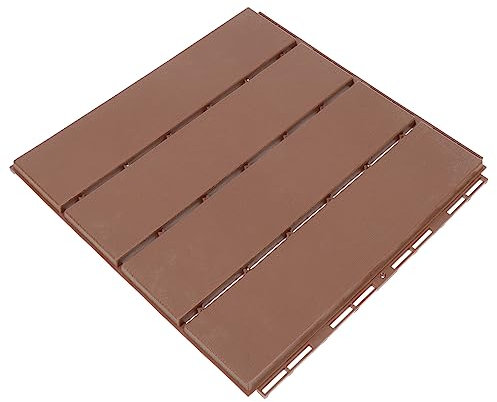 BESTonZON Outdoor Holz-kunststoff Bodenbelag Und Rutschfest Für Balkon Garten Und Terrasse Holzoptik - Langlebig Und Pflegeleicht