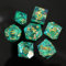 DND Würfel Set Treibsand Polyedrische Harz Spielwürfel Scharfkantige D&D Rollenspiel-Würfel für Dungeons and Dragons RPG MTG Ttrpg Pathfinder Rollenspiel D20 D12 D10 D8 D6 D4 mit Geschenkbox