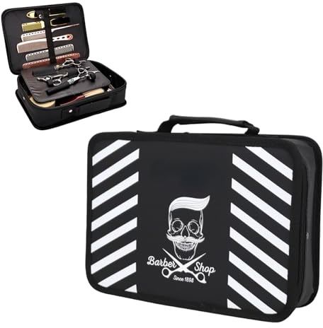 Borsa Per Attrezzi da Barbiere, Custodia Per Tagliacapelli Borsa Per Attrezzi da Barbiere, Borsa da Trasporto Portatile Per Parrucchiere Kit Per Taglio E Toelettatura Organizzatore di Stoccaggio Forni