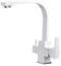 XJTNLB Grifo Cocina 3 Vias Osmosis Blanco Grifo Cocina Mango Doble Giratorio a 360° Mezclador de Fregadero para Agua Potable