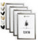 Heimlich® 4x Bilderrahmen 13x18 cm Silber Champagne Metall Rahmen 4-Pack | Dokumentenrahmen 13x18 cm Klein Collage | Metallrahmen Alu-Bilderrahmen Aluminium | Picture Frame 13x18 Fotorahmen