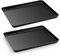 Herogo Non Stick Baking Trays for Oven, Carbon Steel Oven Tray Set of 2, Rectangle Large Baking Sheet Pan for Baking Cooking Roasting, Wrap Resistant & Non-Toxic, 40.3x30.3x2.5 cm