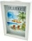 WB wohn trends Spardose Geldgeschenk, Urlaubskasse Strand Meer, 19,5x14,5x3cm, Holz weiß, im Bilderrahmen