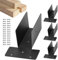 Kit de quincaillerie pour pergola – Supports de pergola en bois, supports d'angle de pergola | 4 supports métalliques robustes avec 28 vis, supports de cadre de pergola en bois, supports d'assemblage