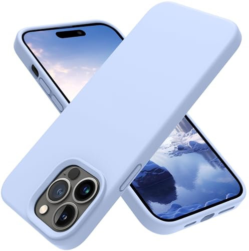 OTOFLY for iPhone 14 Pro Max Case [Compatible with MagSafe] Full-Body Silicone Shockproof Slim Thin Phone Case for iPhone 14 Pro Max 6.7 inch (Light Blue)