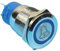 19mm Momentary/lacthing Doorbell symbol Ring LED lighted 1NO1NC Flat head IP67 Metal Push Button Switch OSBCMZGE(Green LED,48v)
