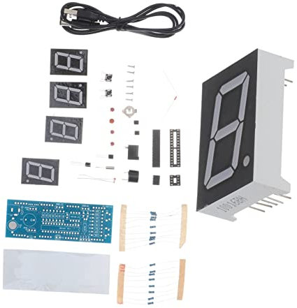 Zerodeko 3sätze Digitaluhr Elektronikset Für Microchip-Uhr Mit Lichtsteuerung Unmontierte Komponenten Rot Für Zusammenbauen